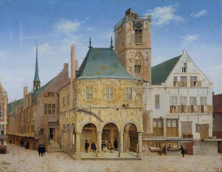 Pieter Jansz Saenredam The old town hall of Amsterdam. Sweden oil painting art